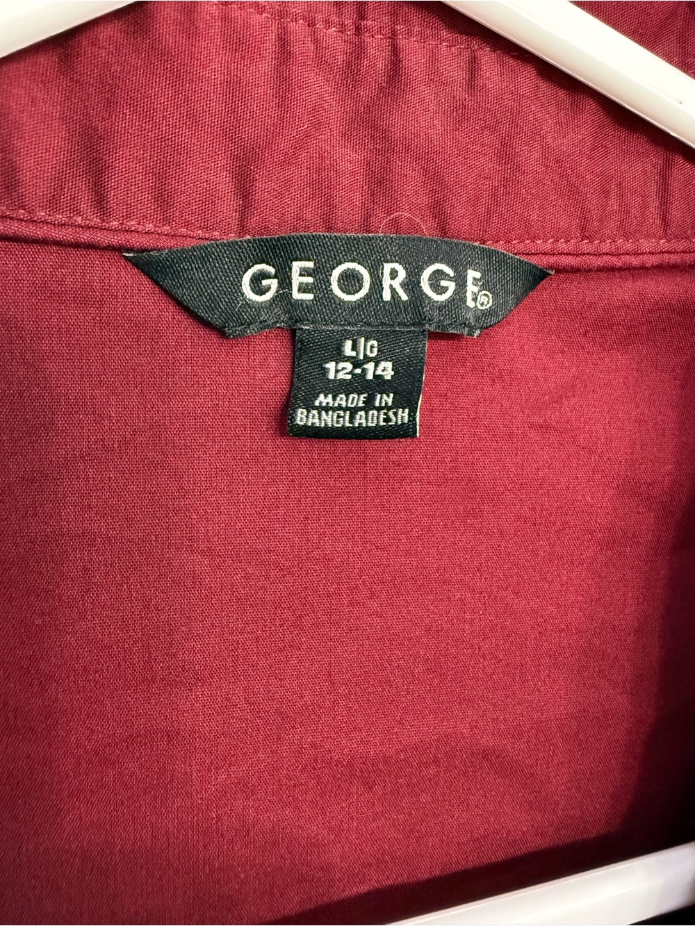 George Brick Red Button-Front Shirt - Picture 2 of 4